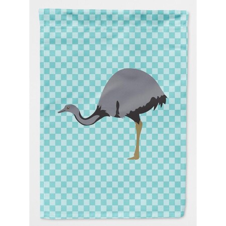 Carolines Treasures Rhea Blue Check Flag Canvas House BB8097CHF